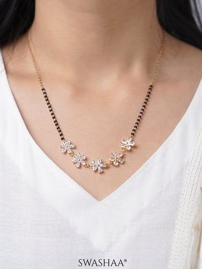 Meher Flower Diamond Mangalsutra
