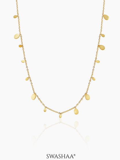 Mehuri Drop Charms 18K Gold Plated Necklace Gold