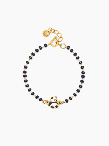 Mei Mei Panda 18K Gold Plated Kid's Nazariya Bracelet Gold