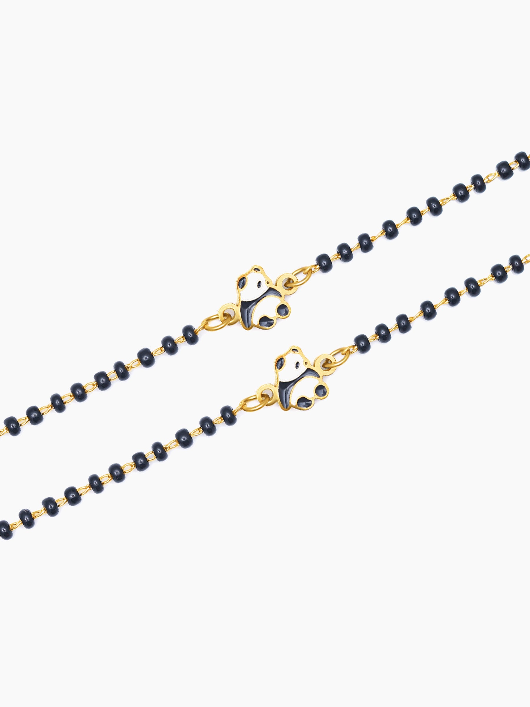 Mei Mei Panda 18K Gold Plated Kid's Nazariya Bracelet