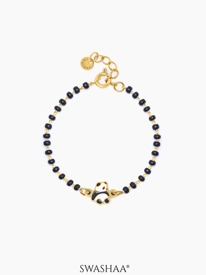Mei Mei Panda 18K Gold Plated Kid's Nazariya Bracelet Gold