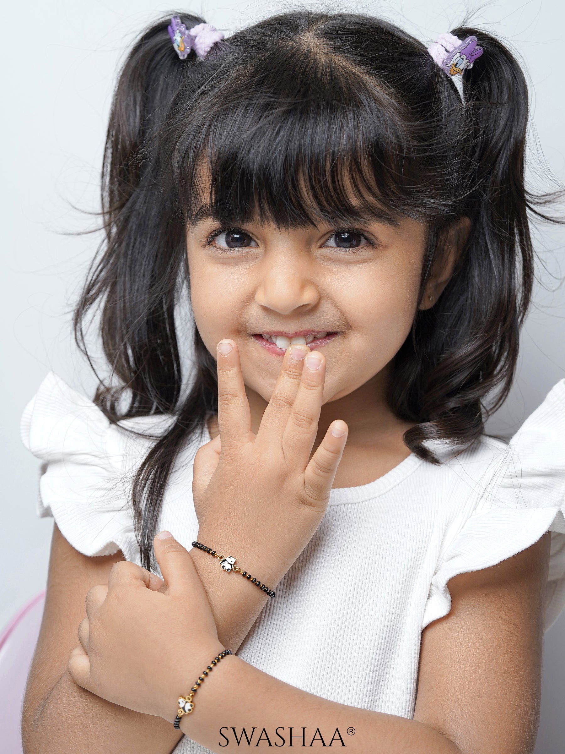 Mei Mei Panda 18K Gold Plated Kid's Nazariya Bracelet