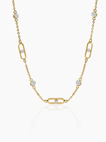 Meira Link Necklace 18K Gold Plated