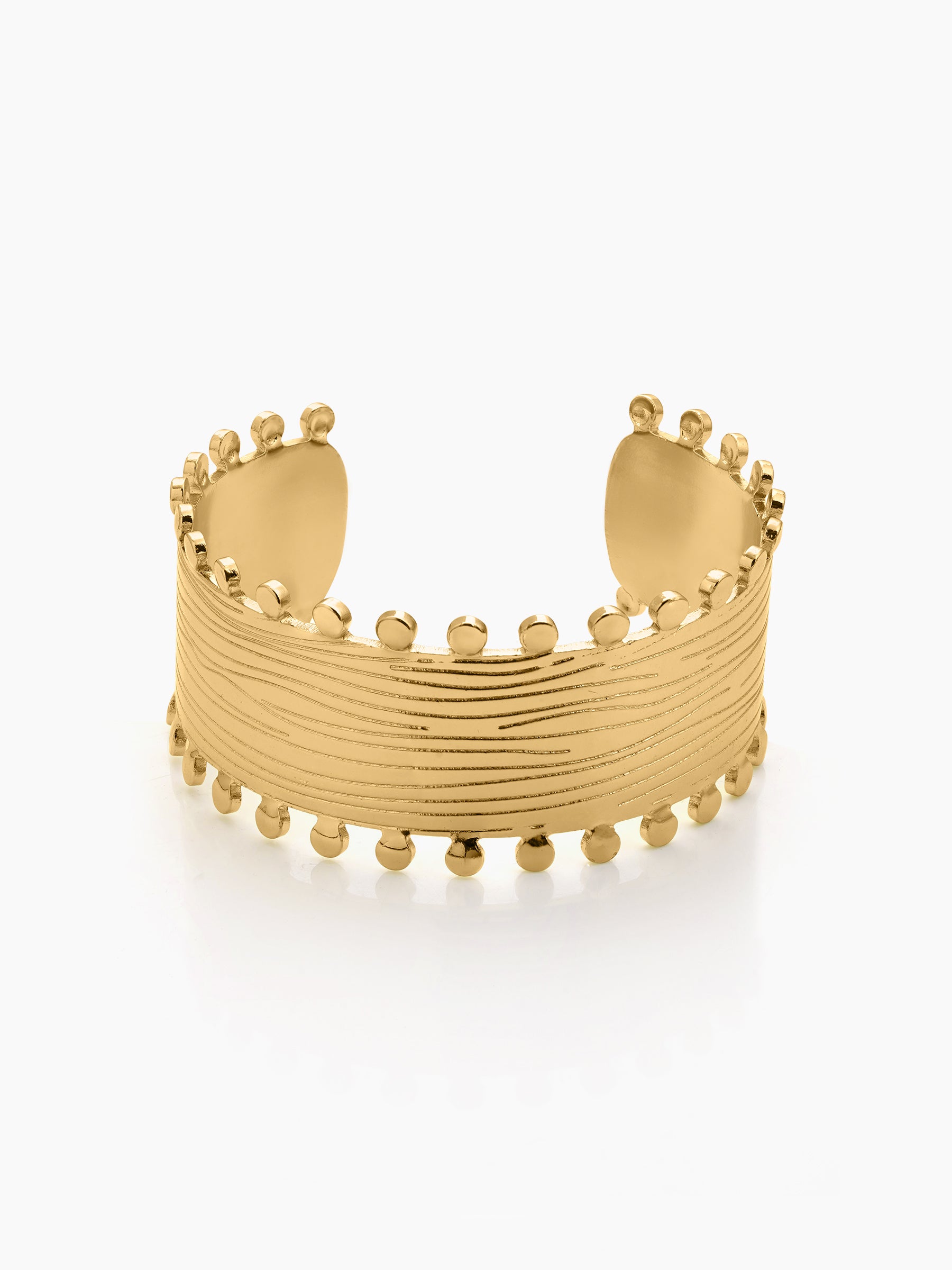 Meja Bohemian 18K Gold Plated Cuff Bracelet