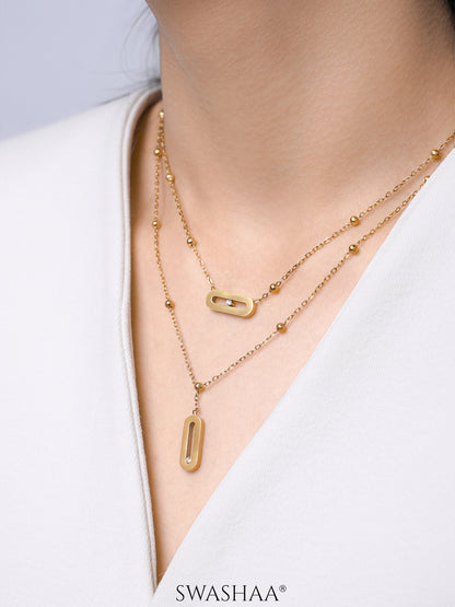 Meluri Layered 18K Gold Plated Necklace