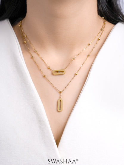 Meluri Layered 18K Gold Plated Necklace