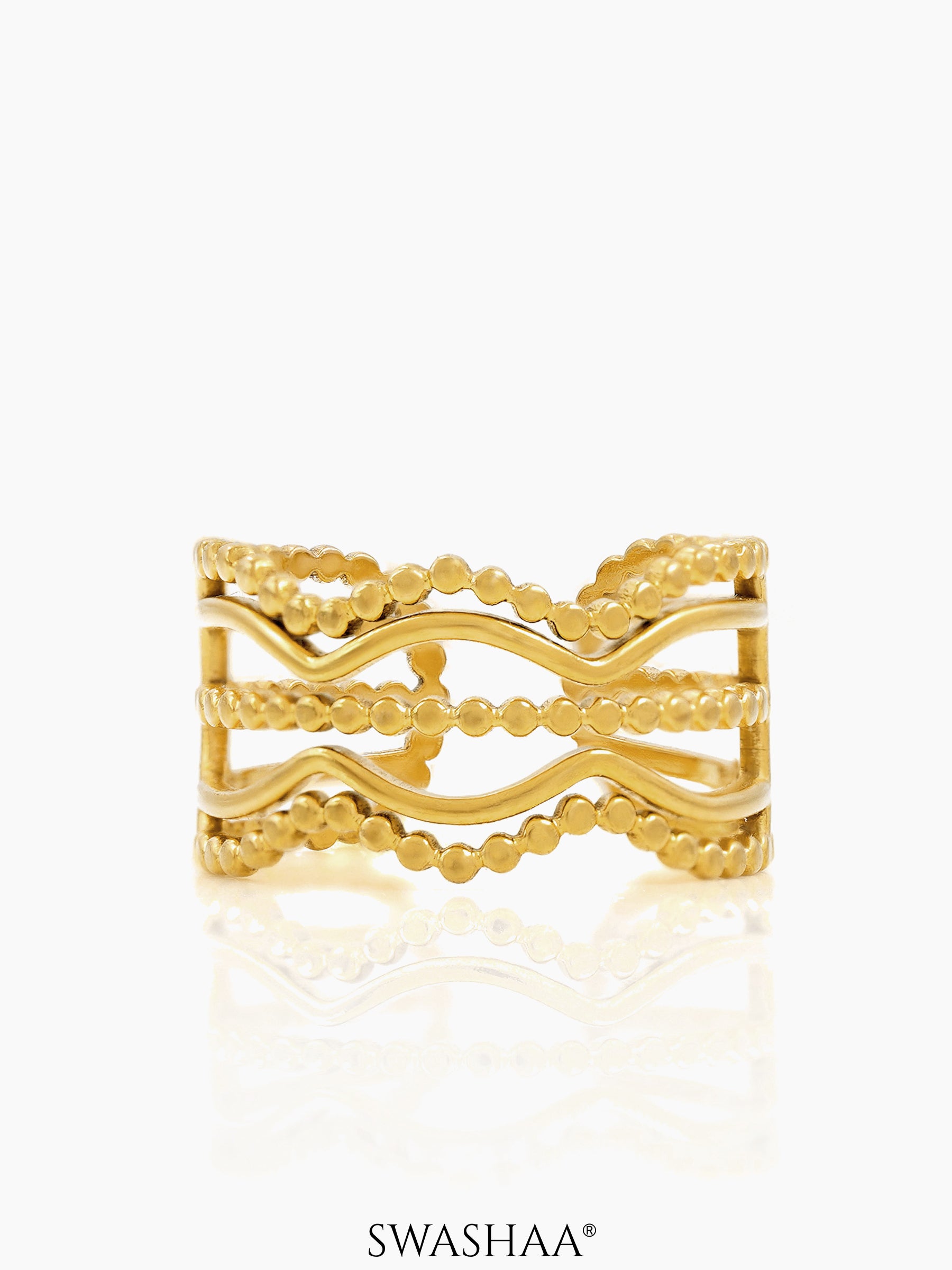 Milaan 18K Gold Plated Ring Gold