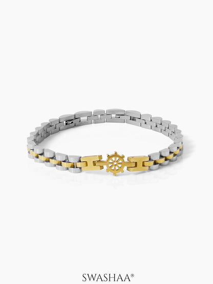 Miles Men's Watch Belt Bracelet Silver