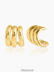 Mirabella 18K Gold Plated Earrings Gold