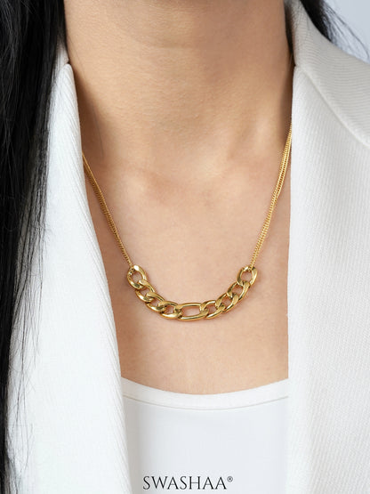 Mojave Chain 18K Gold Plated Necklace