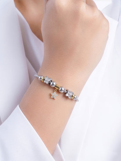 Monvera Charm Silver - 18K Gold Plated Women's Bracelet