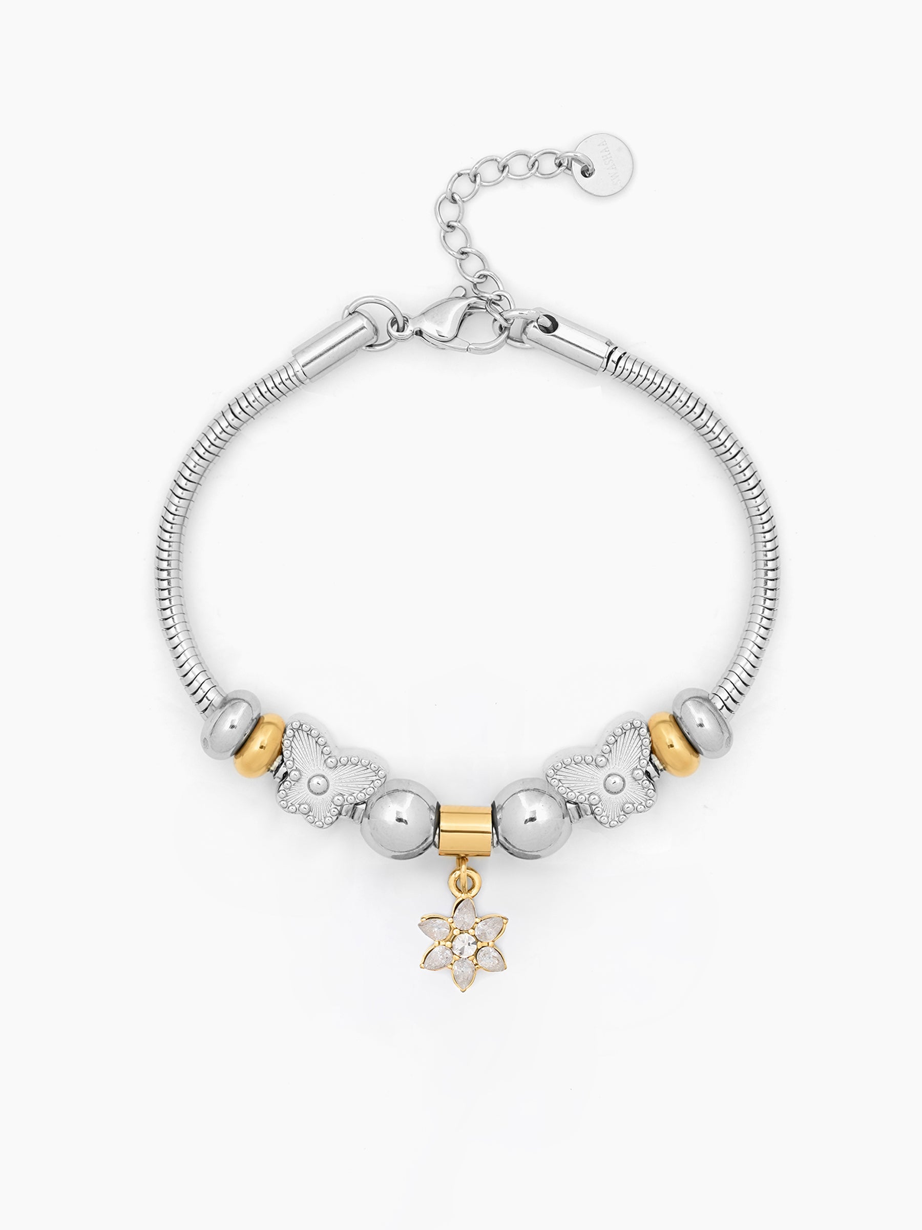 Monvera Charm Silver - 18K Gold Plated Women's Bracelet Silver - Gold