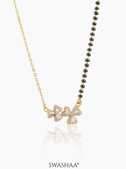 Myra Heart Flower Mangalsutra 18K Gold-Plated