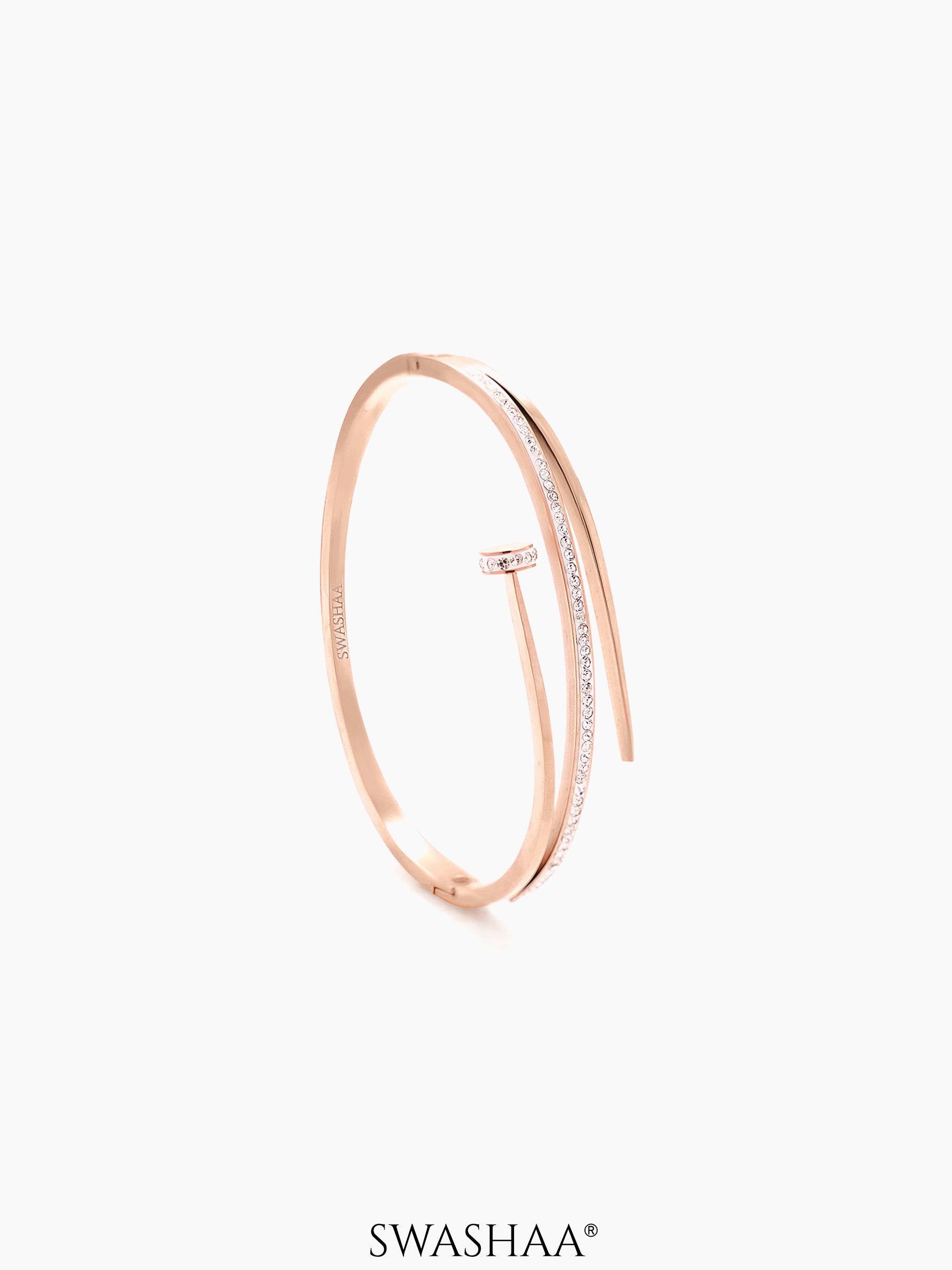 Nail Studded Bracelet Rosegold