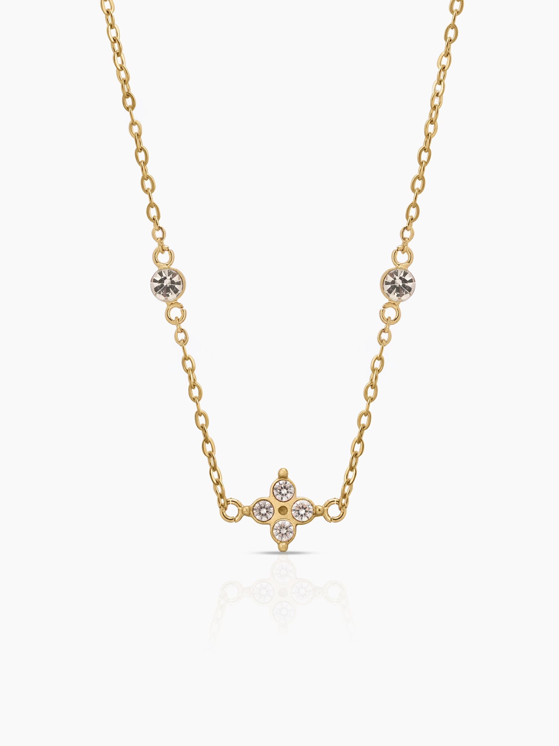 Naira Clover Necklace 18K Gold Plated