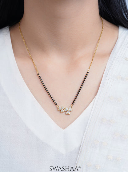 Naisha Heart Flower Mangalsutra