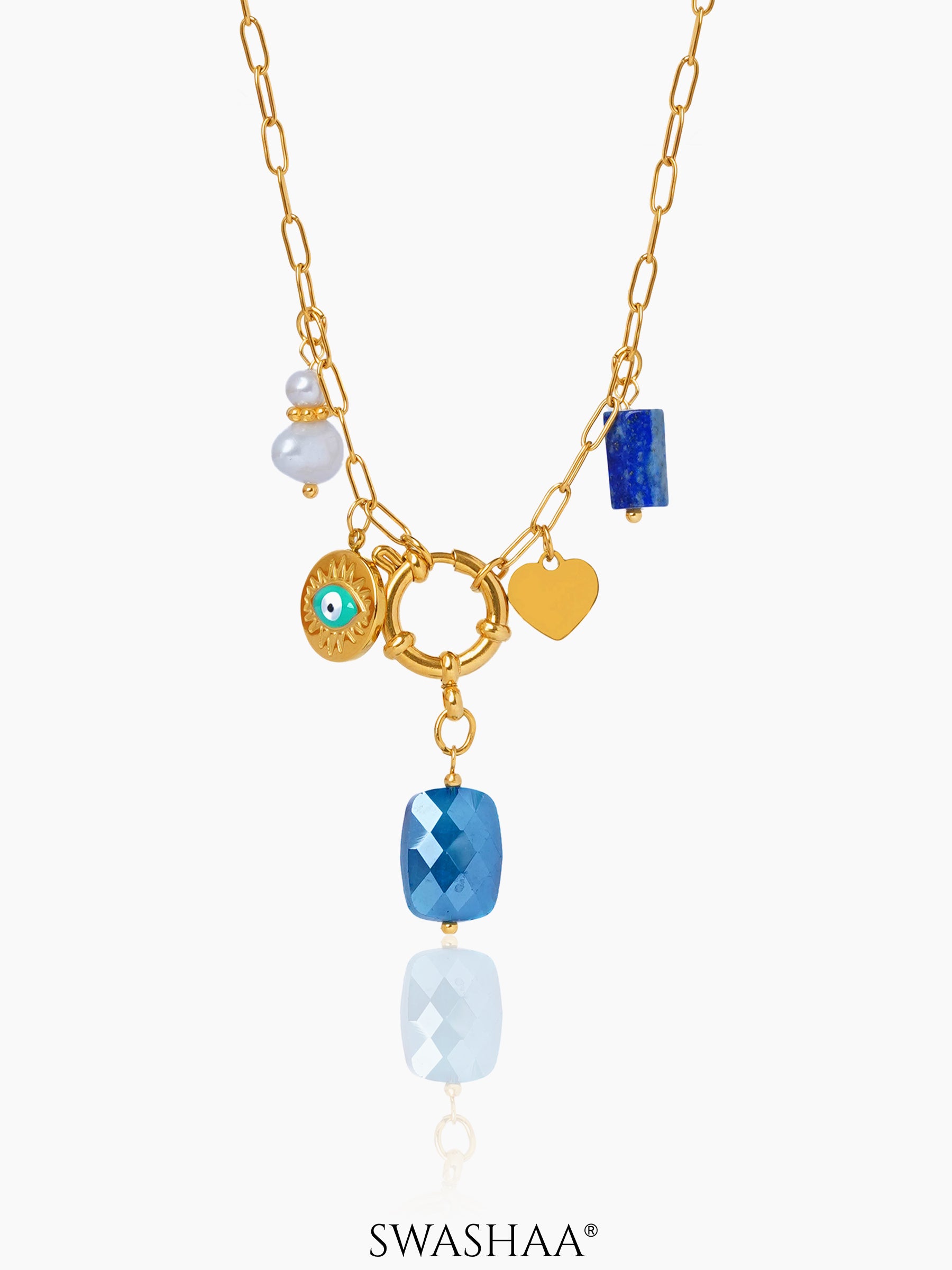 Narla Charms 18K Gold Plated Necklace Gold