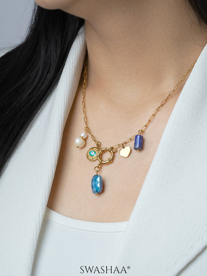 Narla Charms 18K Gold Plated Necklace