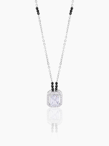 Nayaa Solitaire Silver Mangalsutra Silver