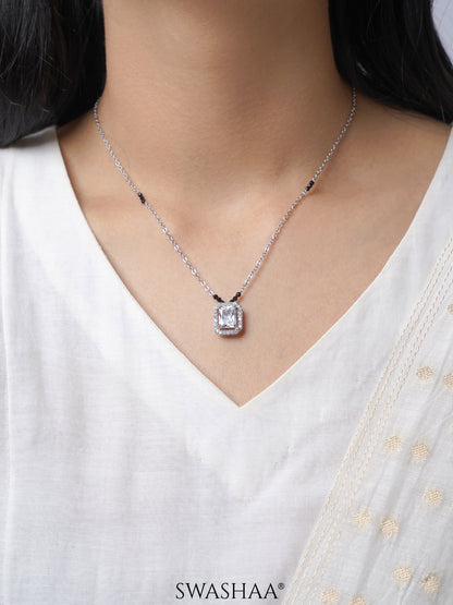 Nayaa Solitaire Silver Mangalsutra