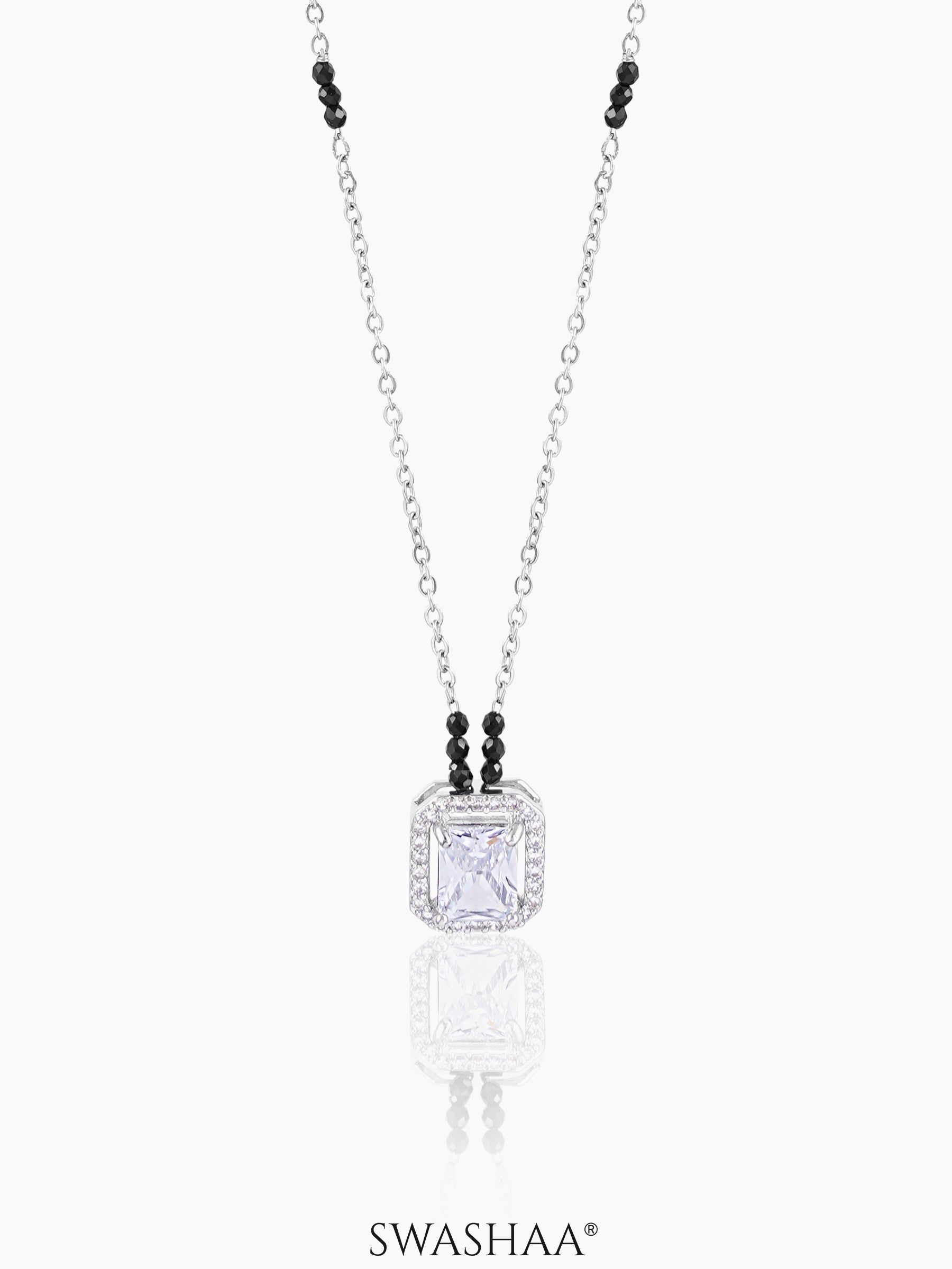 Nayaa Solitaire Silver Mangalsutra Silver
