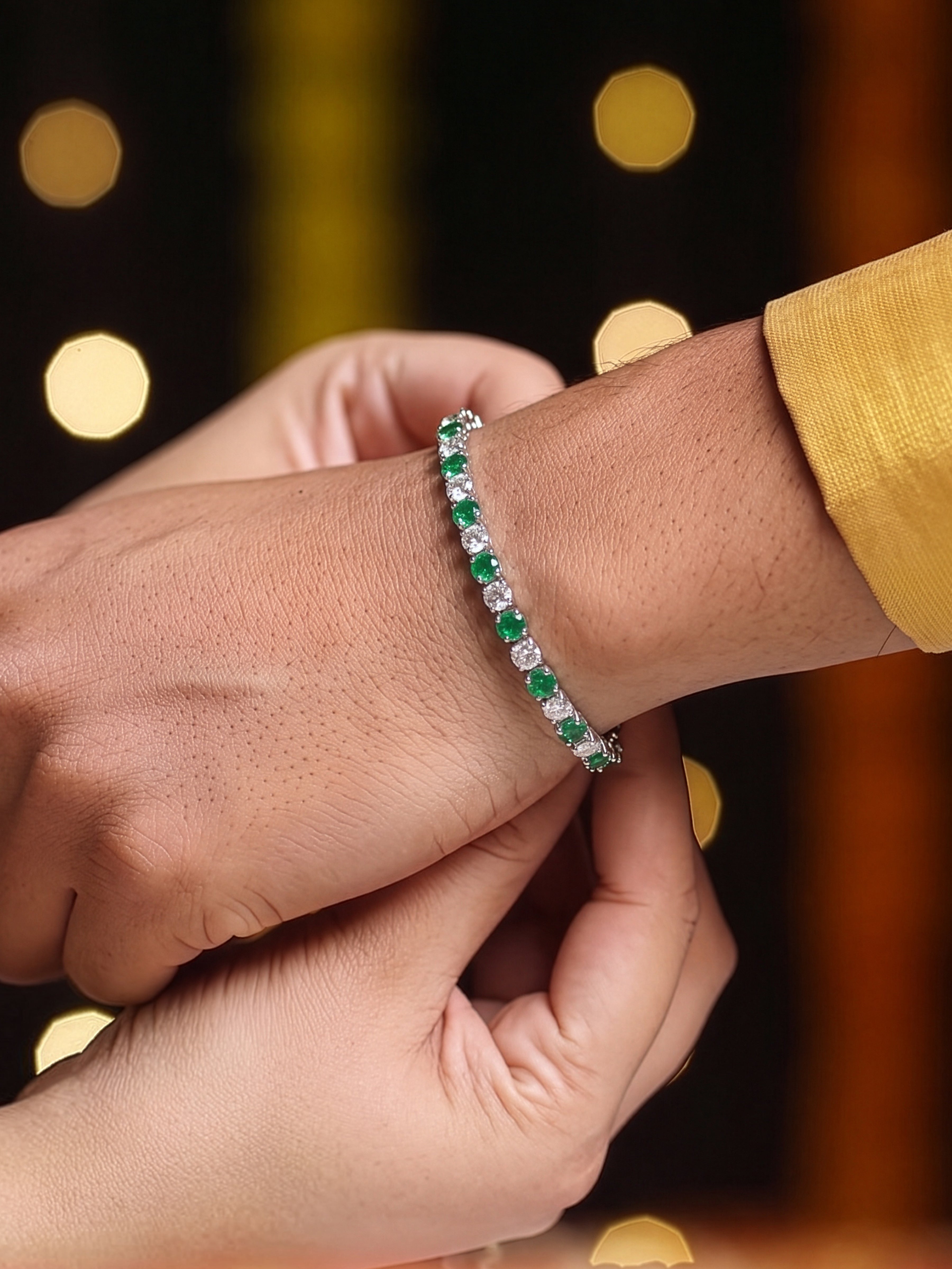 Nayelle Diamond Silver Tennis Rakhi