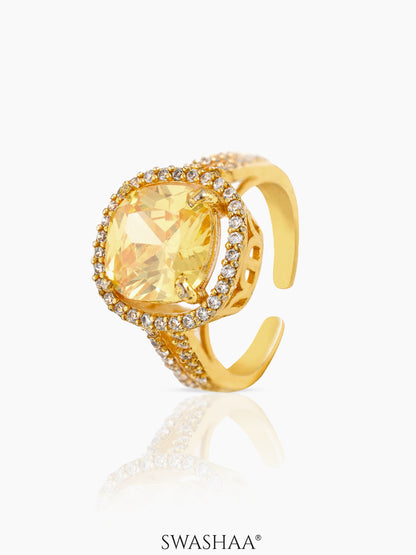 Nazneen 18K Gold Plated Ring Gold