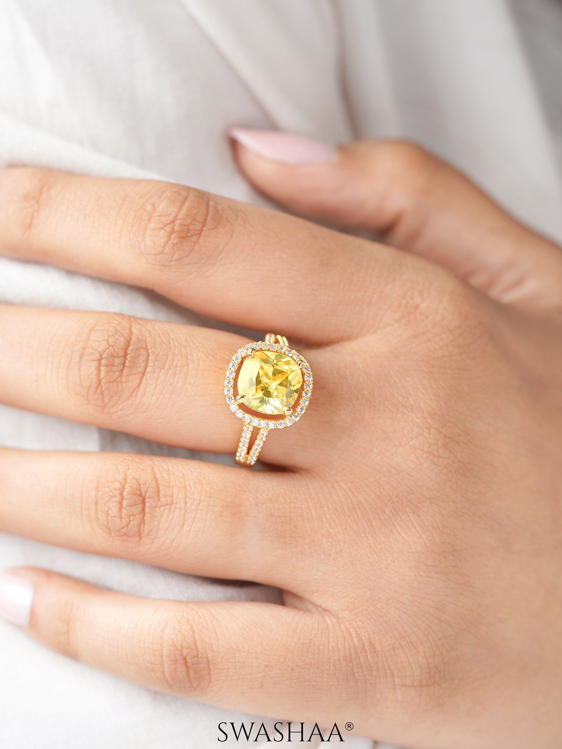 Nazneen 18K Gold Plated Ring
