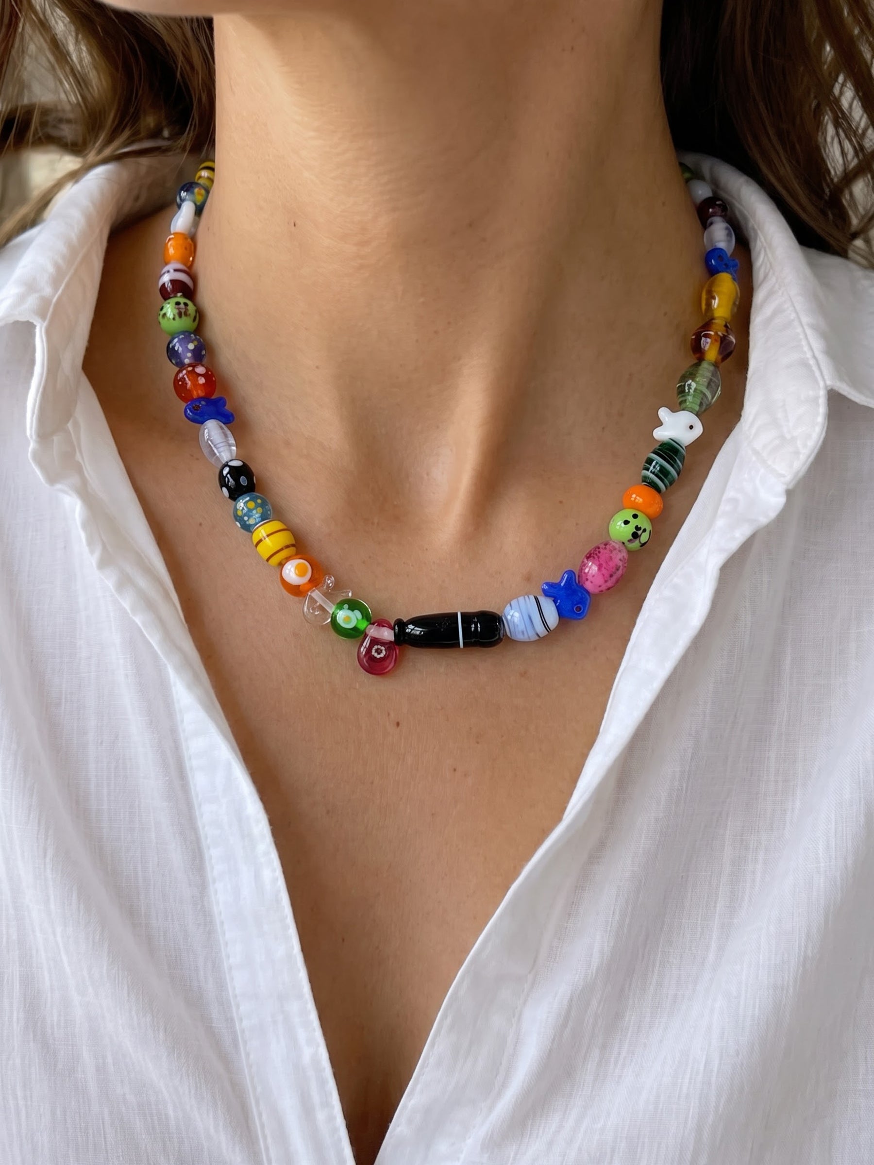 Nebula Multicolor Women's Beaded Necklace