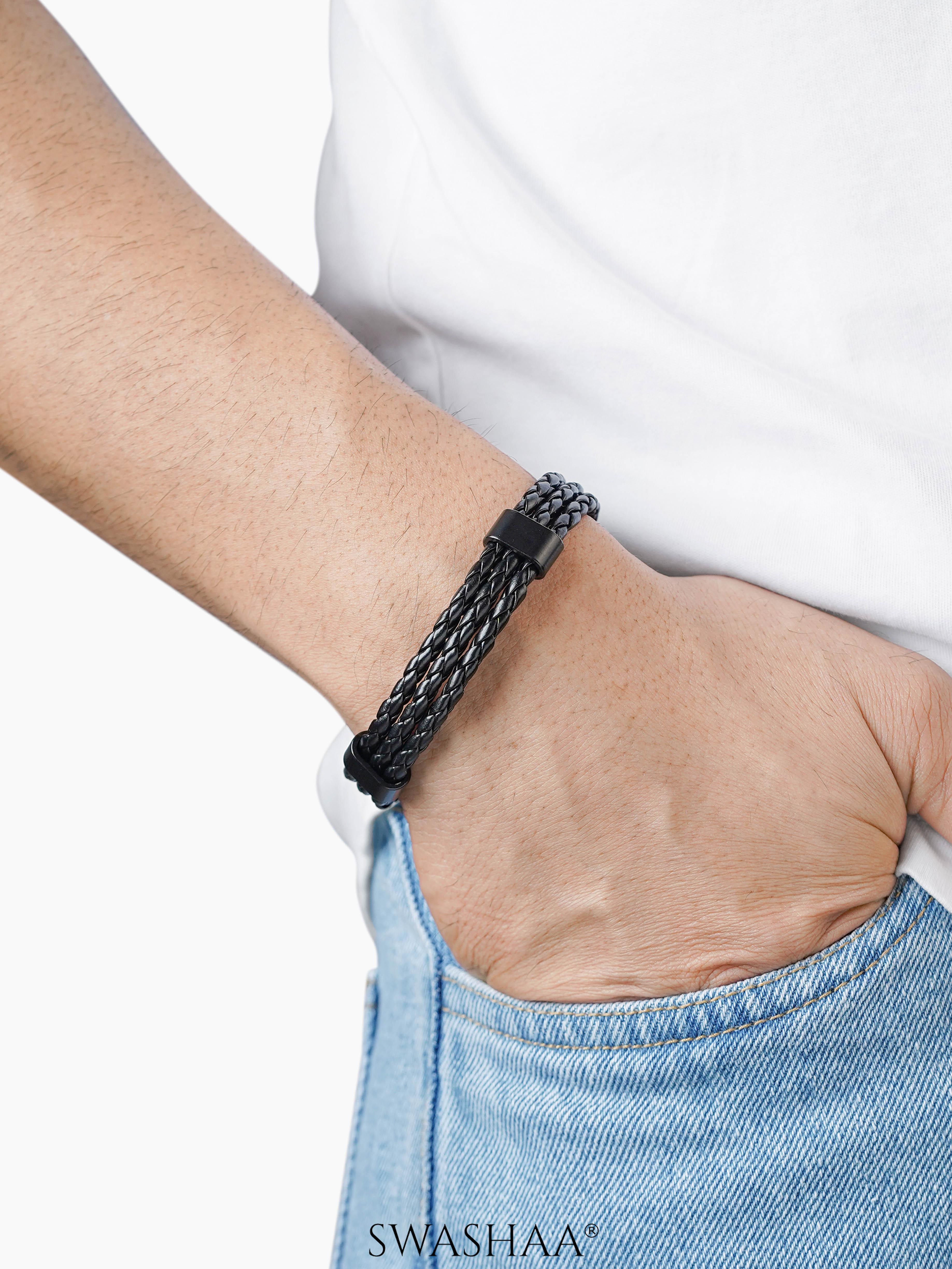 Neo Men's Leather Bracelet