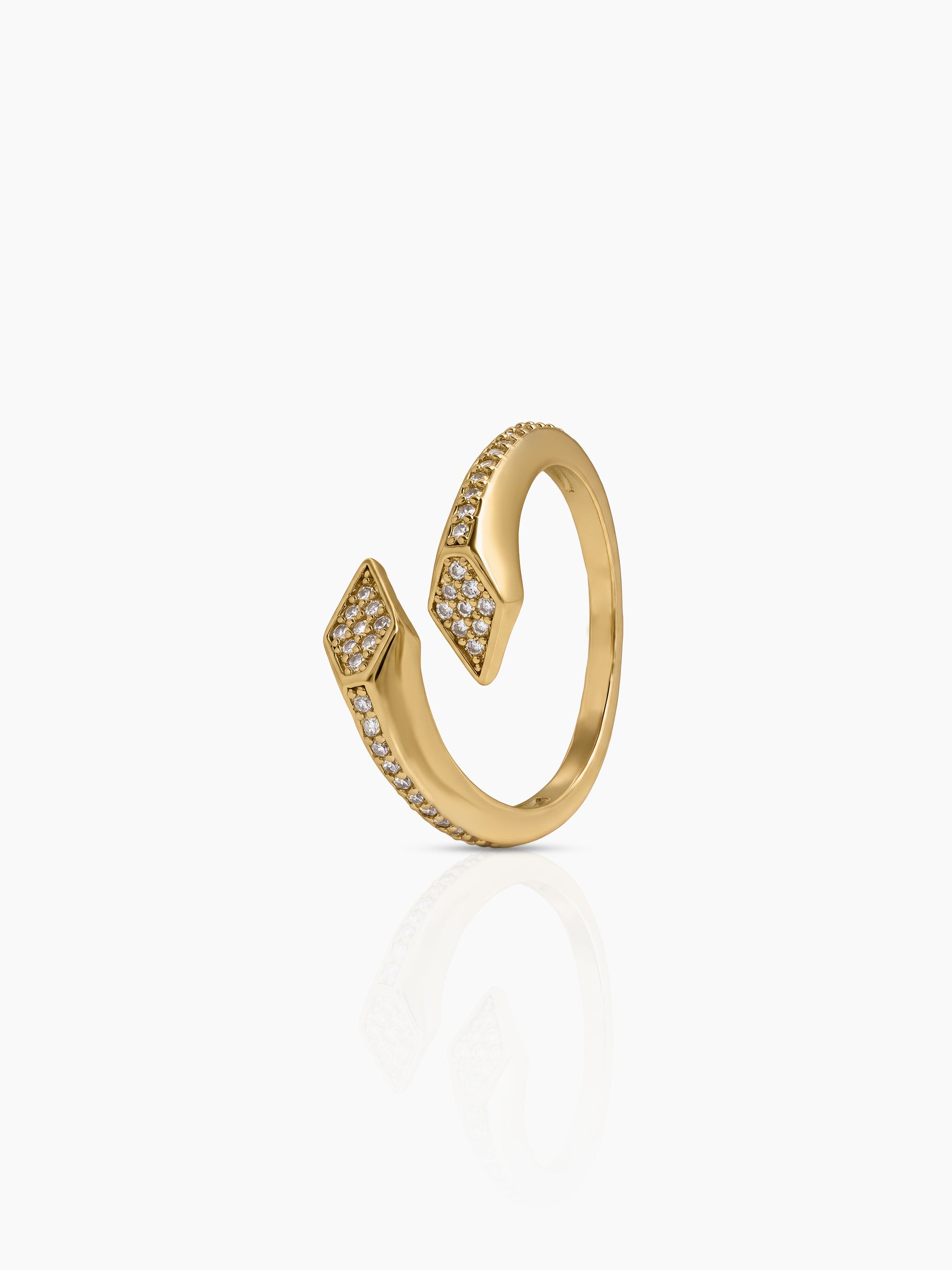 Nerella Diamond 18K Gold Plated Women's Ring Gold