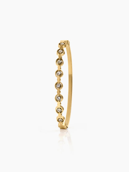 Nerina Diamond 18K Gold Plated Band Bracelet