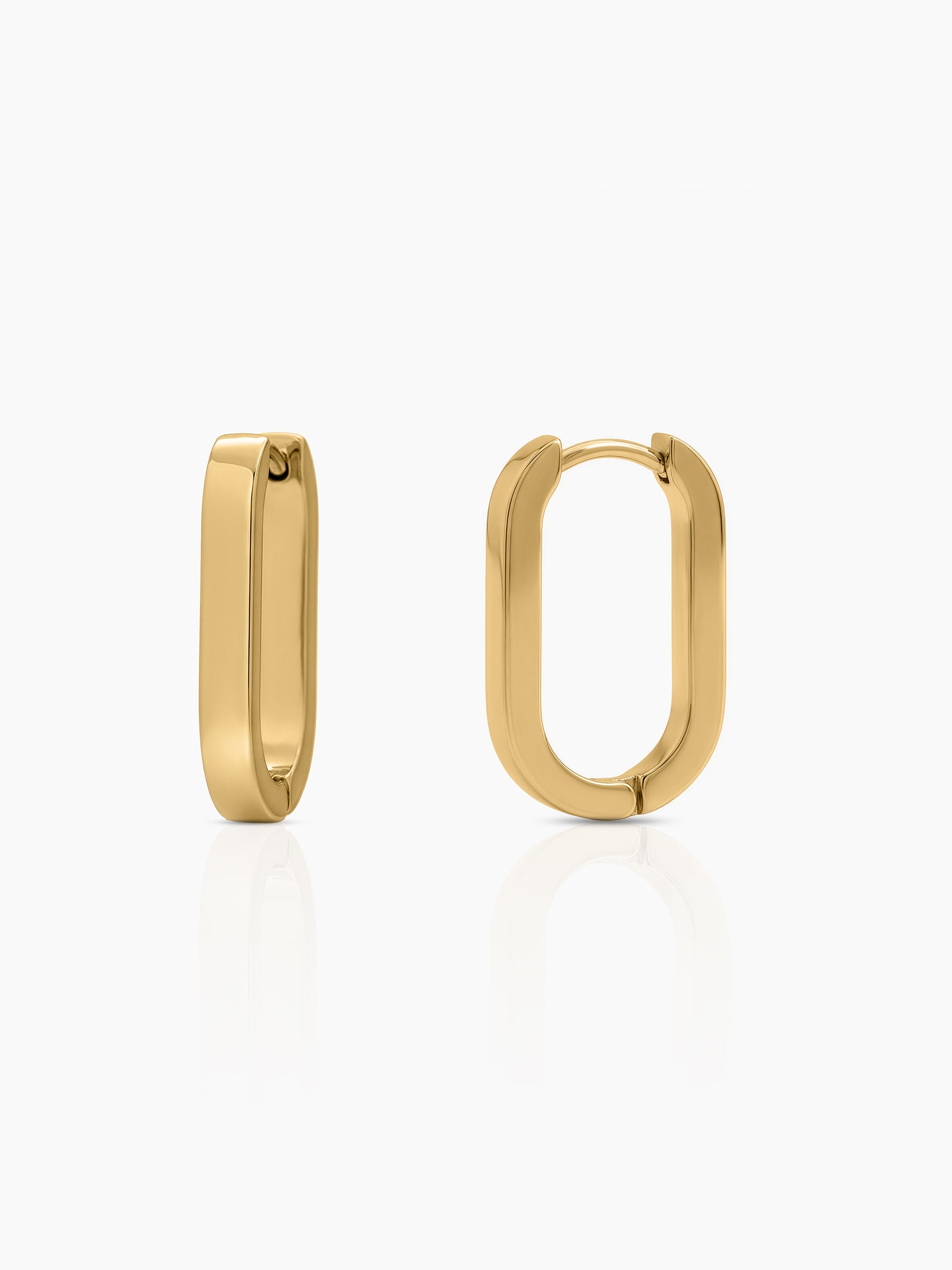 Nerra 18K Gold Plated Women's Hoop Earrings Gold