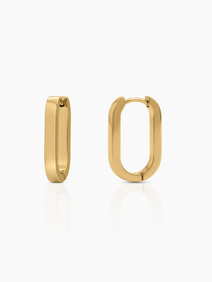 Nerra 18K Gold Plated Women's Hoop Earrings Gold