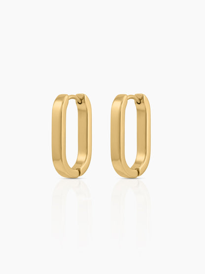 Nerra 18K Gold Plated Women's Hoop Earrings