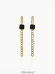 Nichole Chain 18K Gold Plated Earrings Gold