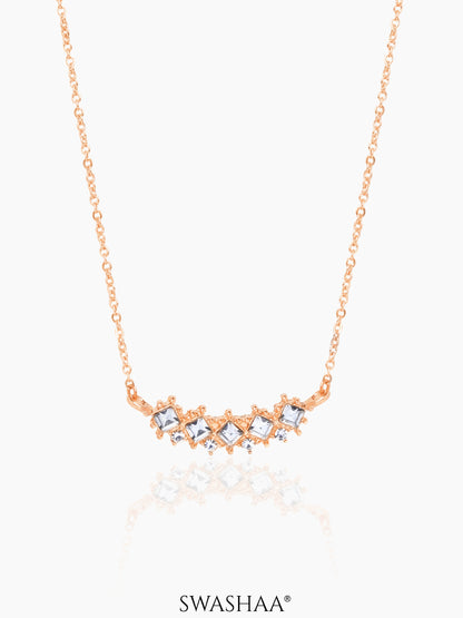 Nihaya Necklace Rosegold Plated