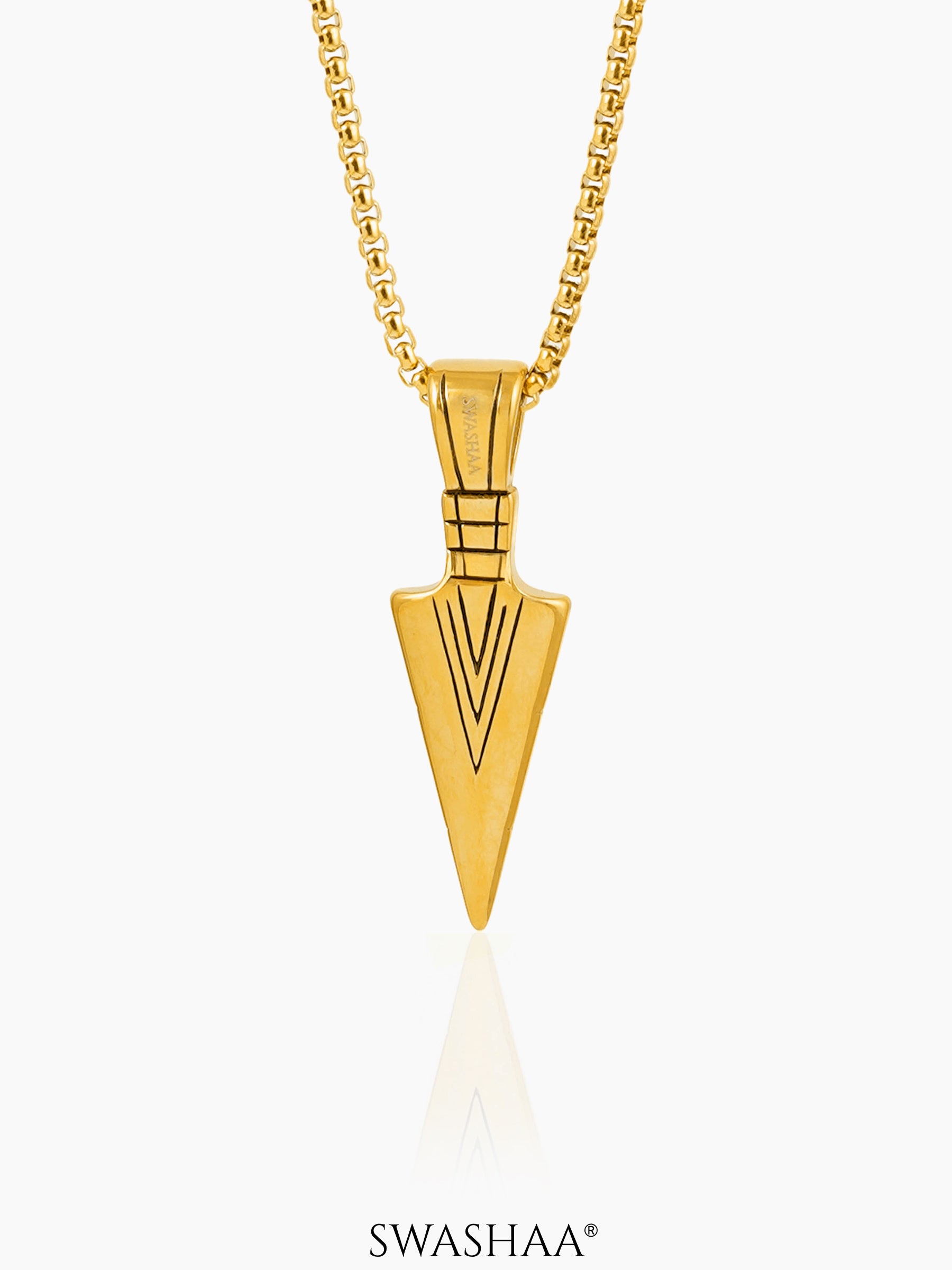 Niko 18K Gold Plated Men's Chain Pendant Gold