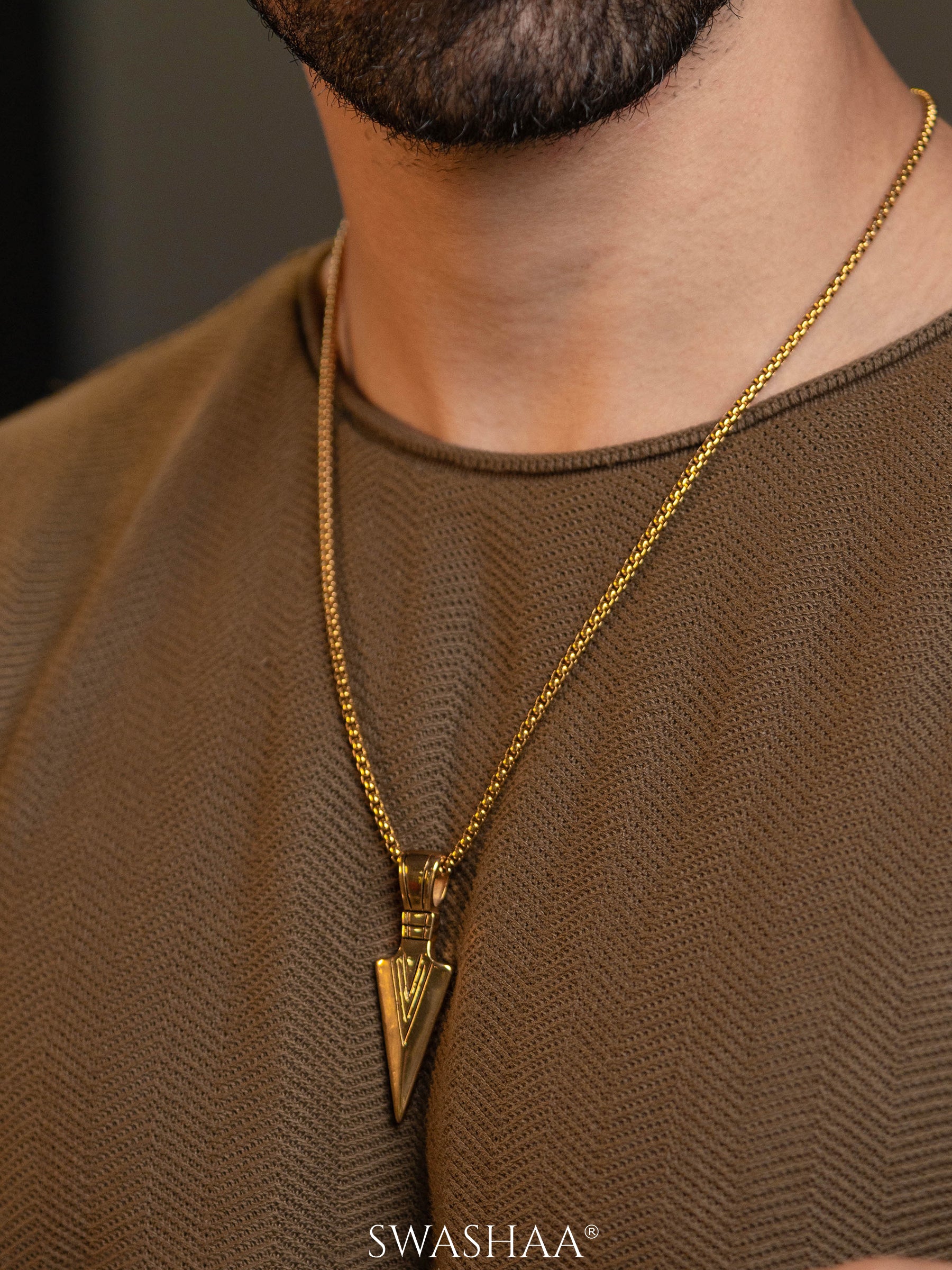 Niko 18K Gold Plated Men's Chain Pendant