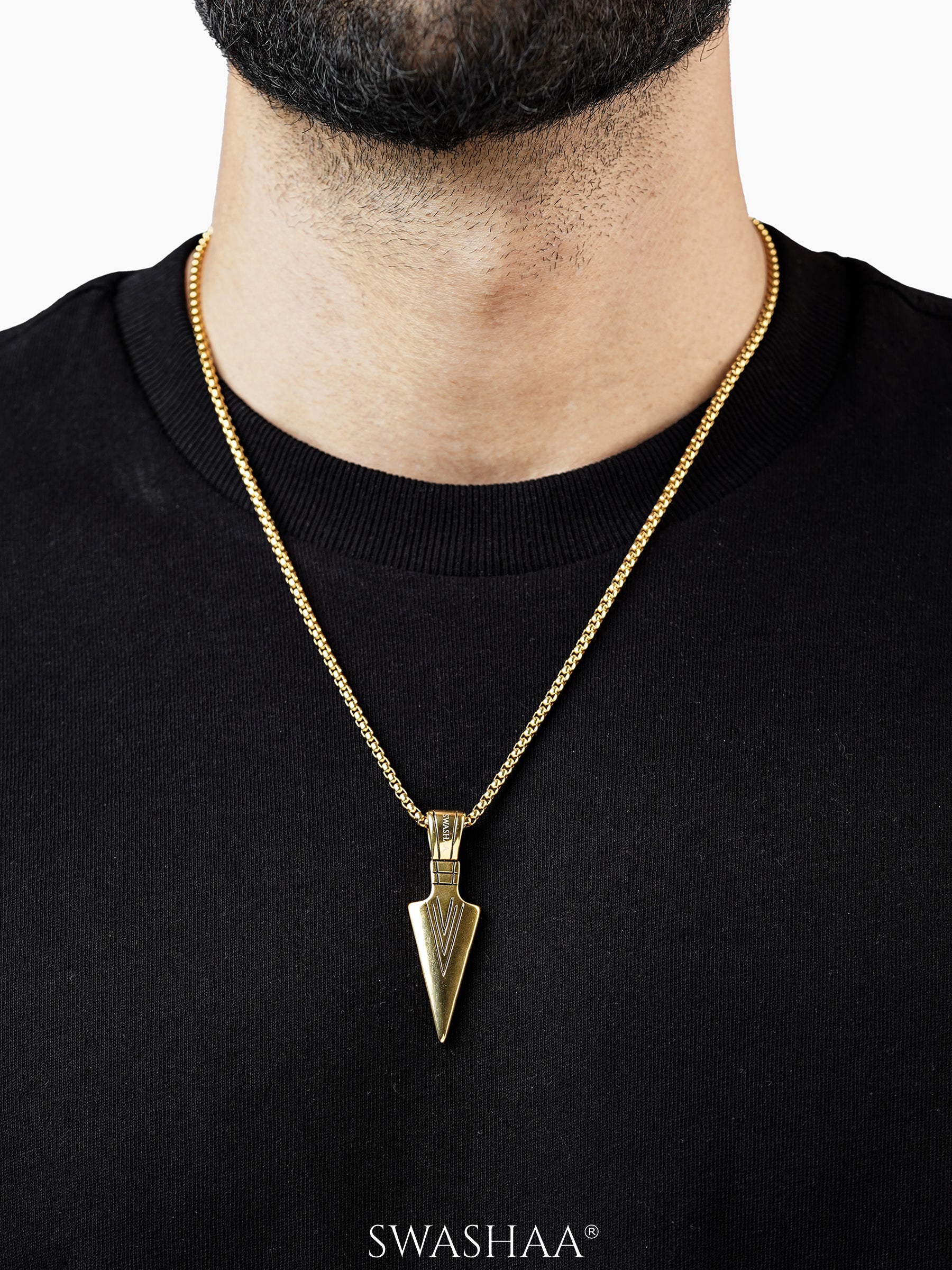 Niko 18K Gold Plated Men's Chain Pendant