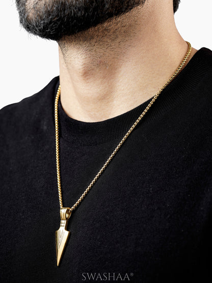 Niko 18K Gold Plated Men's Chain Pendant