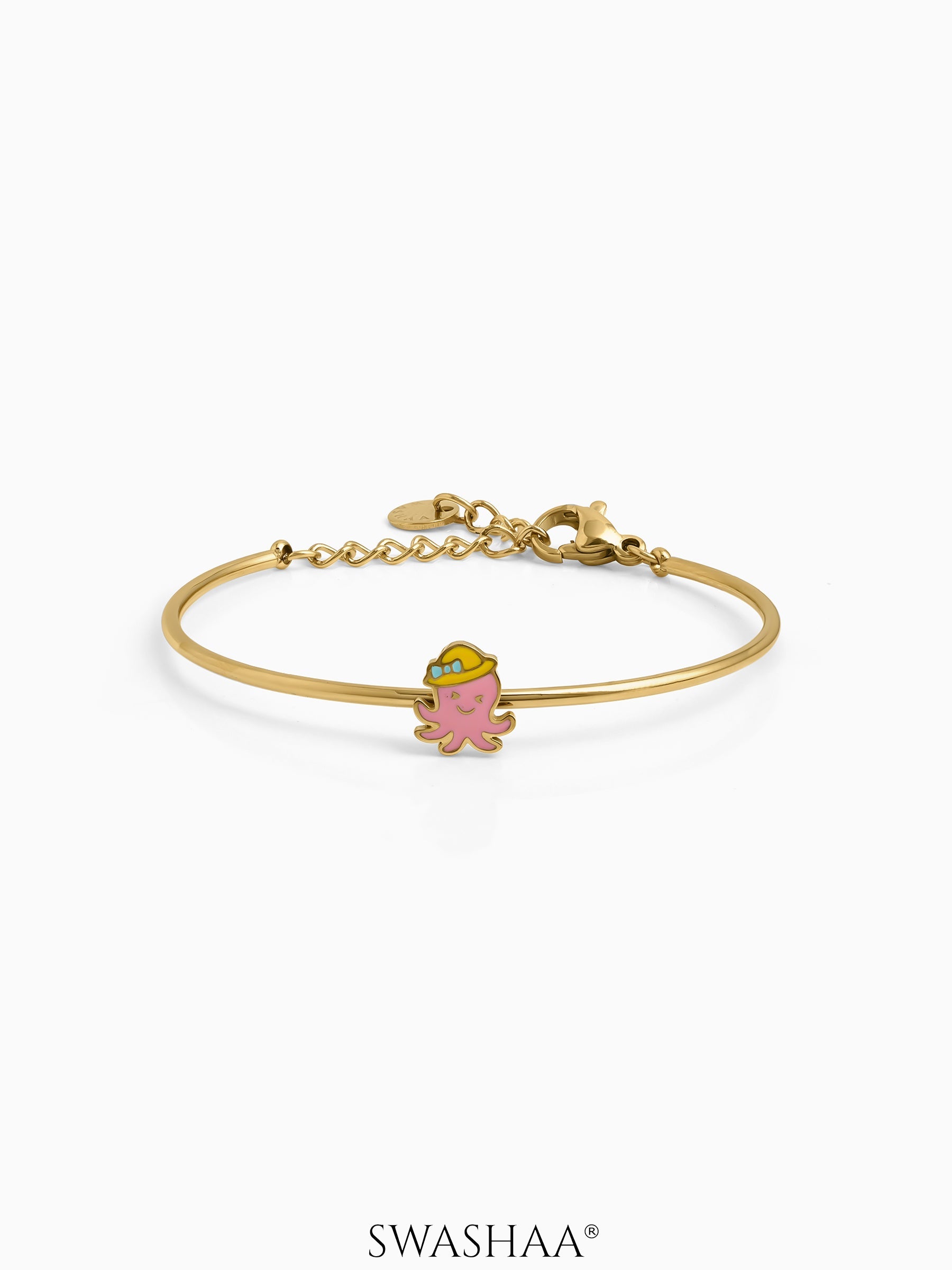 Nimi Octo Kid's Kada Bracelet 18K Gold Plated
