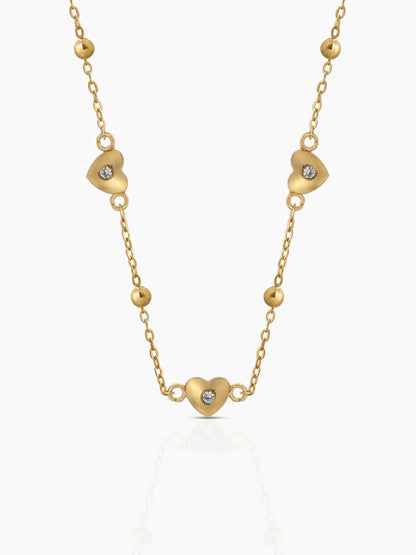 Nira Heart Necklace 18K Gold Plated