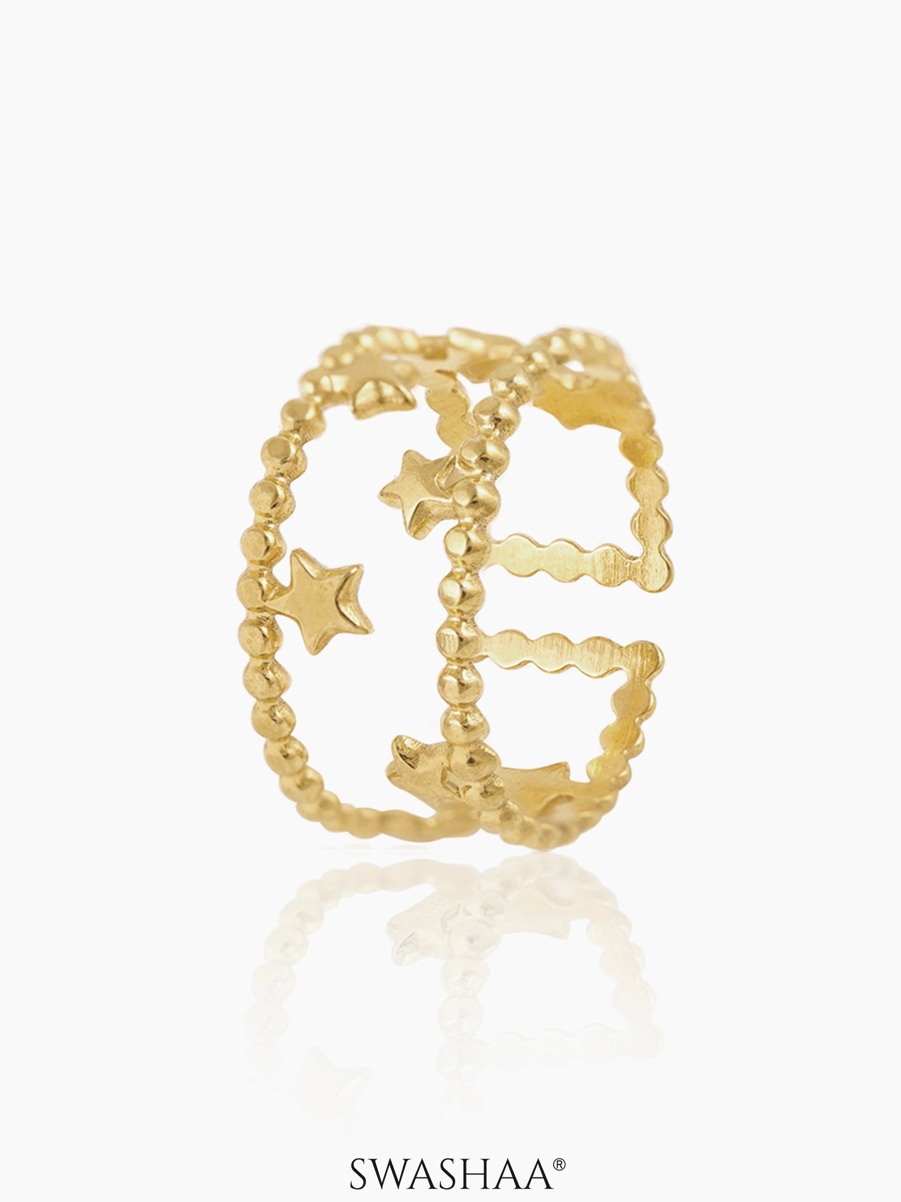 Nitara 18K Gold Plated Ring Gold
