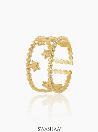 Nitara 18K Gold Plated Ring Gold