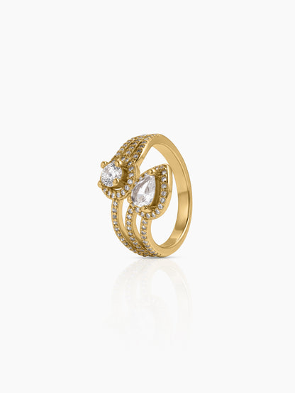 Norela Diamond 18K Gold Plated Women's Ring Gold