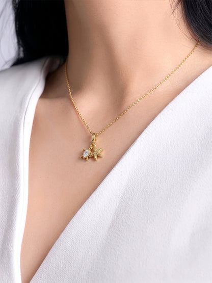 Norique Turtle Starfish 14K Gold Plated Necklace