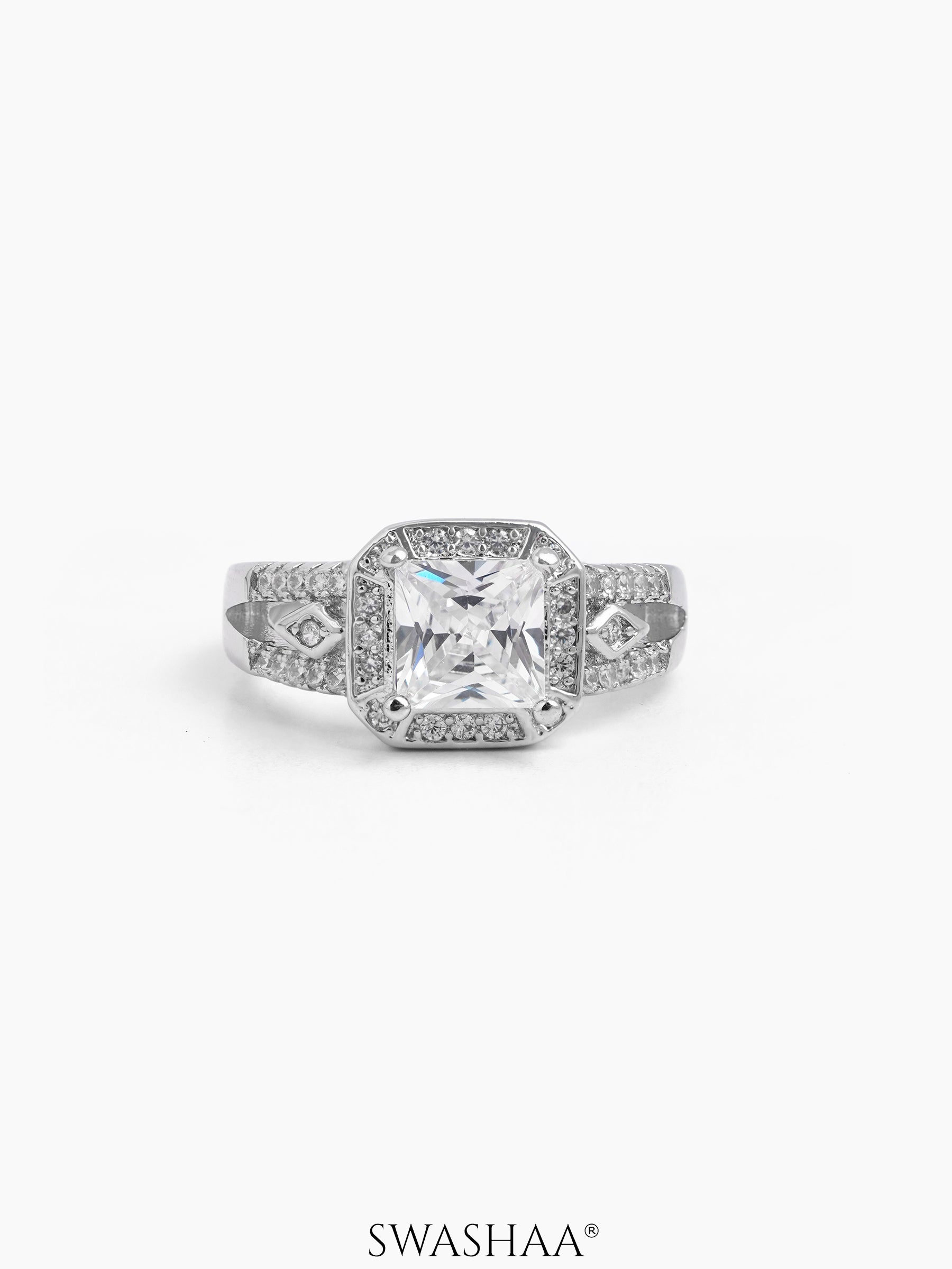 Novelle Cushion Solitaire Ring