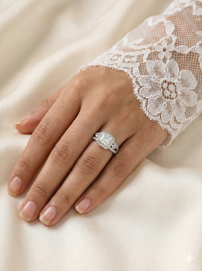 Novelle Cushion Solitaire Ring