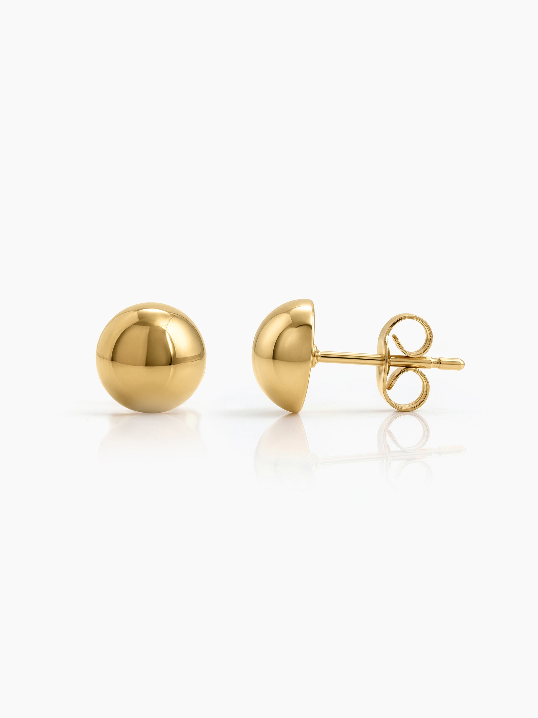 Nuvira 18K Gold Plated Earrings Gold 8MM